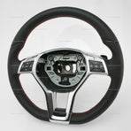 13-14 Mercedes-Benz C250 C300 C350 C63 Flat Bottom Steering Wheel # 204-460-45-03-3D16