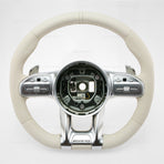 18-20 Mercedes-Benz S450 S560 S63 S65 AMG Flat Bottom Steering Porcelain Beige # 000-460-99-08-1B55