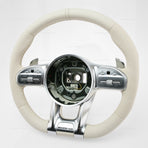 18-20 Mercedes-Benz S450 S560 S63 S65 AMG Flat Bottom Steering Porcelain Beige # 000-460-99-08-1B55