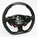 Ferrari 812 Superfast Carbon Fiber Black Leather Steering Wheel with Display # 89044500