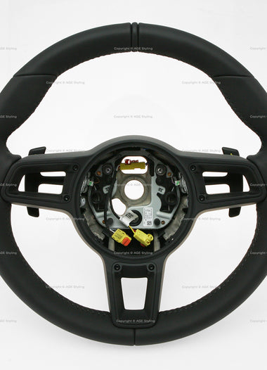 17-19 Porsche 911 GT2 RS GT3 RS PDK Steering Wheel Black Leather # 9P1-419-091-MQ-A34-B
