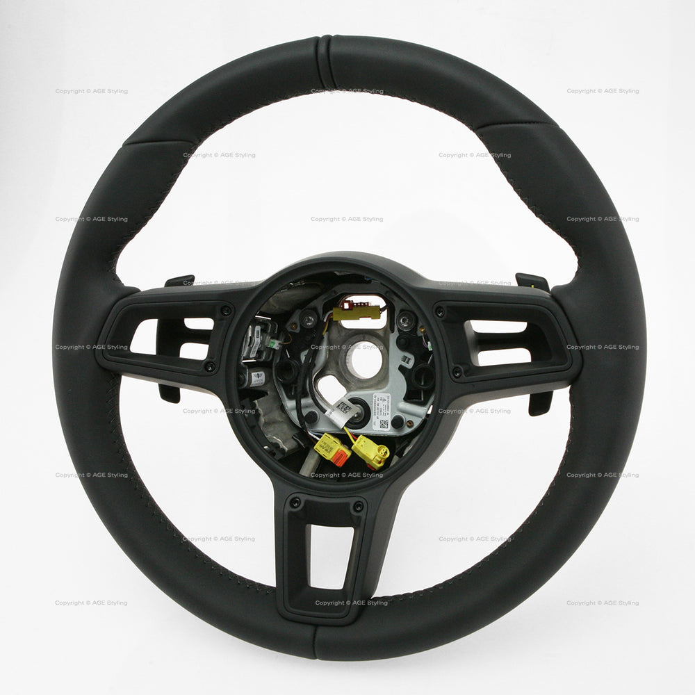 17-19 Porsche 911 GT2 RS GT3 RS PDK Steering Wheel Black Leather # 9P1-419-091-MQ-A34-B