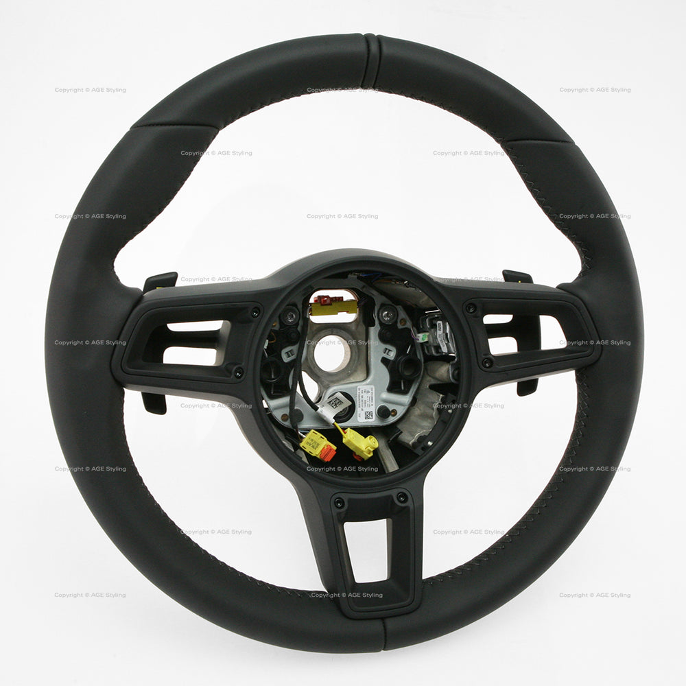 17-19 Porsche 911 GT2 RS GT3 RS PDK Steering Wheel Black Leather # 9P1-419-091-MQ-A34-B