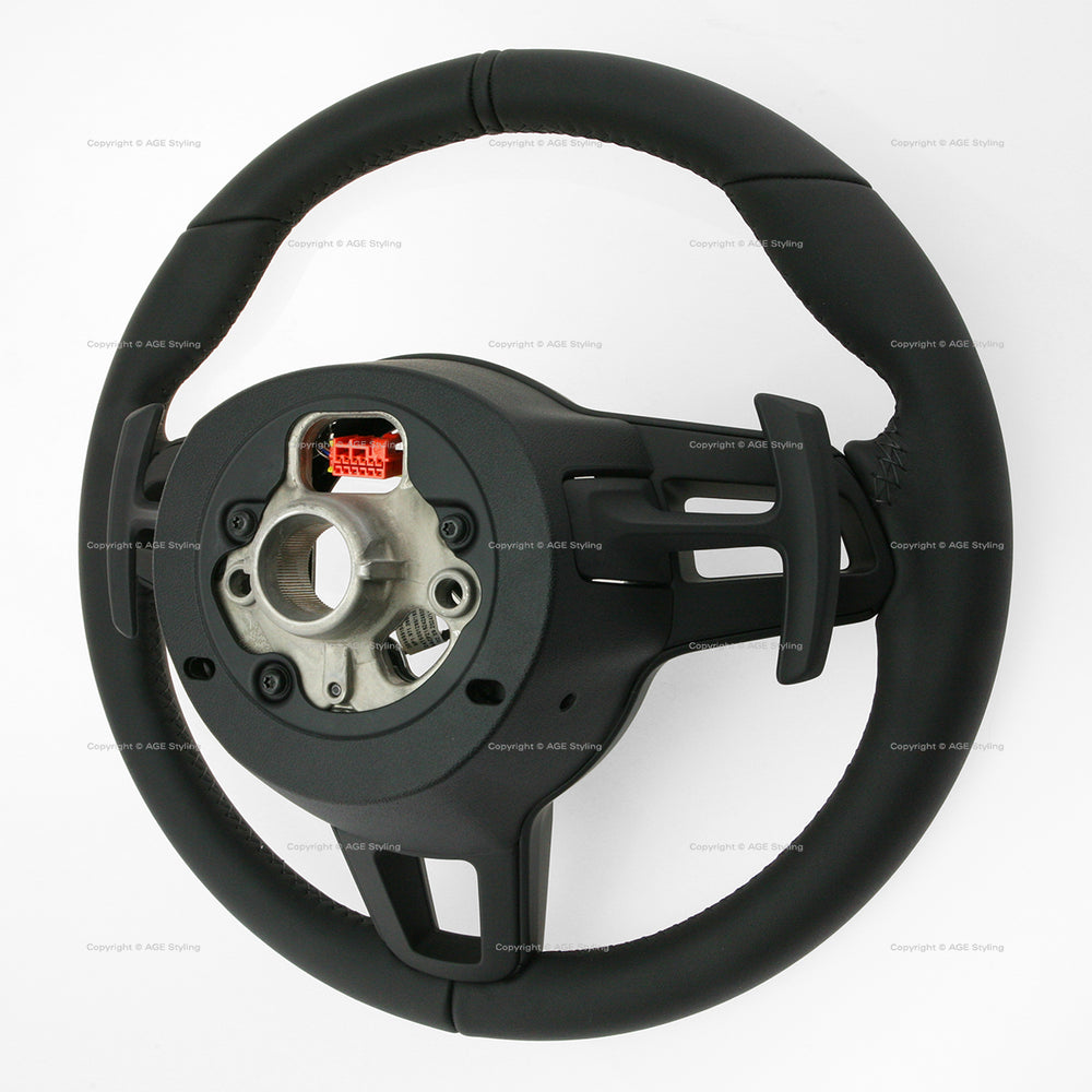 17-19 Porsche 911 GT2 RS GT3 RS PDK Steering Wheel Black Leather # 9P1-419-091-MQ-A34-B