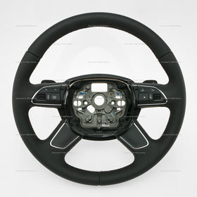 12-15 Audi A6 A7 Multimedia Steering Wheel w Gear Paddles # 4G0-419-091-P-1KT