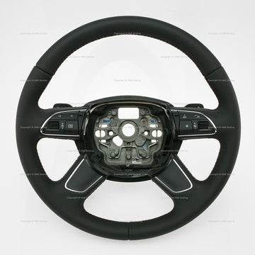 12-15 Audi A6 A7 Multimedia Steering Wheel w Gear Paddles # 4G0-419-091-P-1KT