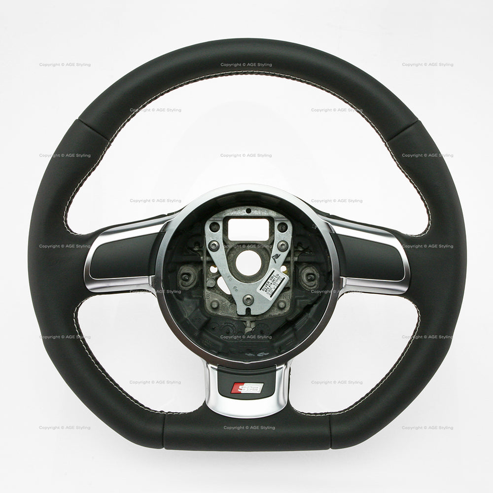 08-15 Audi S3 Flat Bottom Steering Wheel # 8P0-419-091-CQ-VMJ
