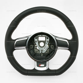 08-15 Audi S3 Flat Bottom Steering Wheel # 8P0-419-091-CQ-VMJ
