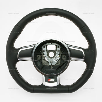 08-15 Audi S3 Flat Bottom Steering Wheel # 8P0-419-091-CQ-VMJ