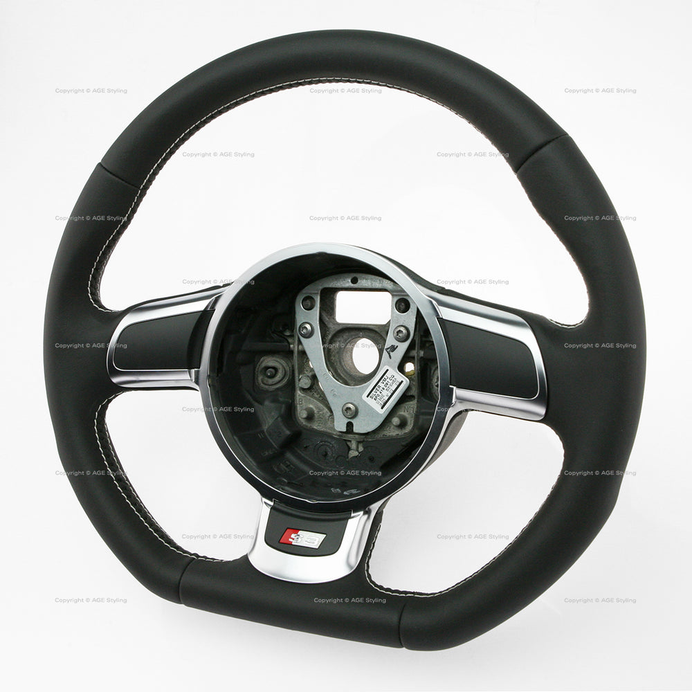 08-15 Audi S3 Flat Bottom Steering Wheel # 8P0-419-091-CQ-VMJ