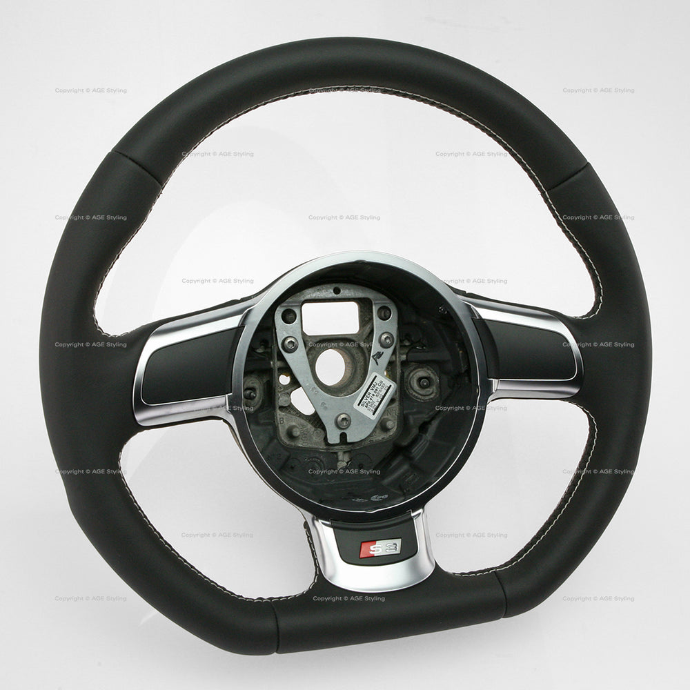 08-15 Audi S3 Flat Bottom Steering Wheel # 8P0-419-091-CQ-VMJ