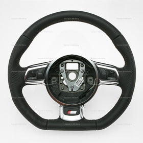 08-15 Audi TT TTS S-Line Flat Bottom Steering Wheel w Multimedia Controls # 8J0-419-091-G-WUG