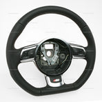 08-15 Audi TT TTS S-Line Flat Bottom Steering Wheel w Multimedia Controls # 8J0-419-091-G-WUG