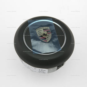 17-21 Porsche Panamera Driver Airbag Black Leather # 971-880-201-N-A34
