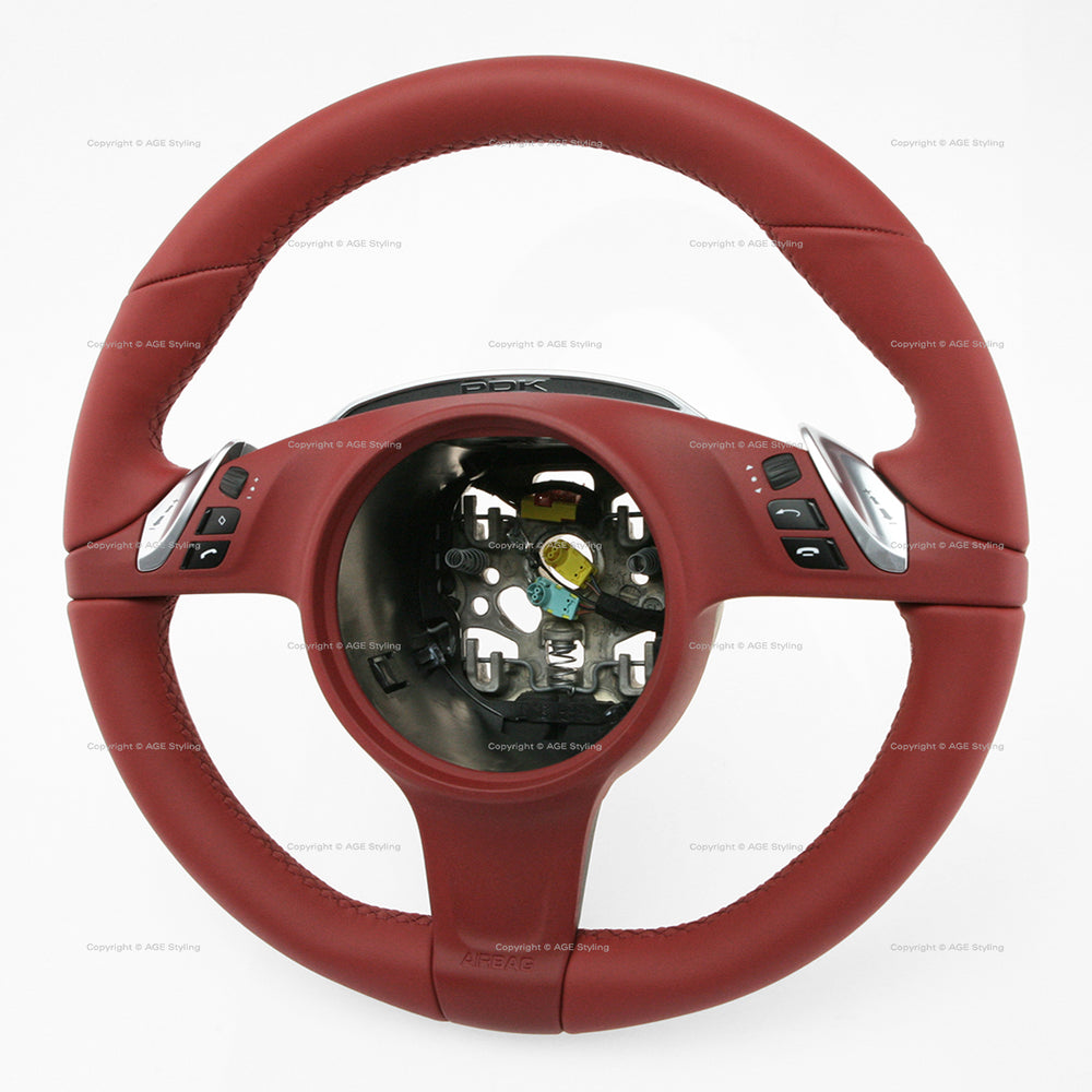 12-16 Porsche 911 Cayman Boxster PDK Steering Wheel Carrera Red # 991-347-803-73-N14