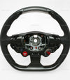 Ferrari 812 Superfast Carbon Fiber Black Leather Steering Wheel with Display # 337540