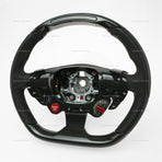 Ferrari 812 Superfast Carbon Fiber Black Leather Steering Wheel with Display # 337540
