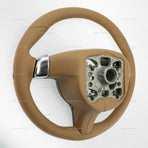 09-13 Porsche 997 Cayman Boxster PDK Steering Wheel Sand Beige Leather # 997-347-803-21-T24