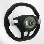 12-16 Mercedes-Benz C63 AMG Flat Bottom Alcantara Steering Wheel # 204-460-47-03-3D16