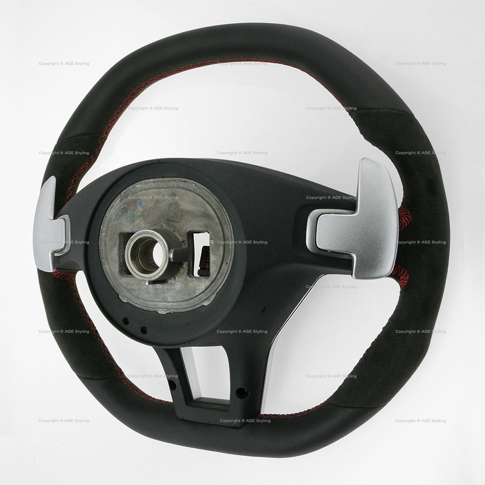 12-16 Mercedes-Benz C63 AMG Flat Bottom Alcantara Steering Wheel # 204-460-47-03-3D16