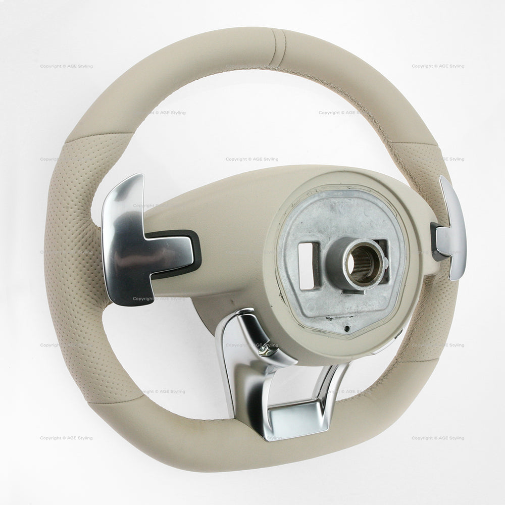 14-18 Mercedes-Benz S550e S600 S560 S600 S63 AMG S65 AMG Beige Steering Wheel # 217-460-28-03-8R85