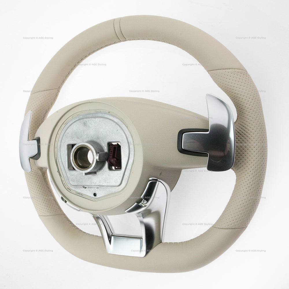 14-18 Mercedes-Benz S550e S600 S560 S600 S63 AMG S65 AMG Beige Steering Wheel # 217-460-28-03-8R85