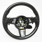 Porsche Cayenne Turbo PDK Lenkrad aus Carbonfaser und schwarzem Leder (Baujahre 2019–2023) # 9Y0-419-091-LE-A34