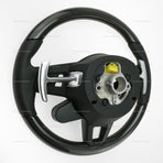 Porsche Cayenne Turbo PDK Lenkrad aus Carbonfaser und schwarzem Leder (Baujahre 2019–2023) # 9Y0-419-091-LE-A34