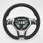 13-14 Mercedes-Benz C250 C300 C350 C63 Flat Bottom Steering Wheel # 204-460-45-03-3D16