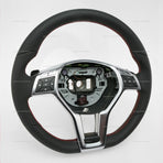 13-14 Mercedes-Benz C250 C300 C350 C63 Flat Bottom Steering Wheel # 204-460-45-03-3D16