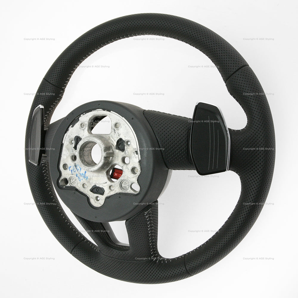 18-20 Audi RS5 Punched Leather Heated Steering Wheel # 8W0-419-091-DD-NOQ