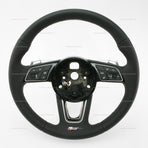18-22 Audi RS5 Punched Leather Heated Steering Wheel # 8W0-419-091-FD-NOQ