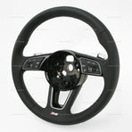 18-22 Audi RS5 Punched Leather Heated Steering Wheel # 8W0-419-091-FD-NOQ