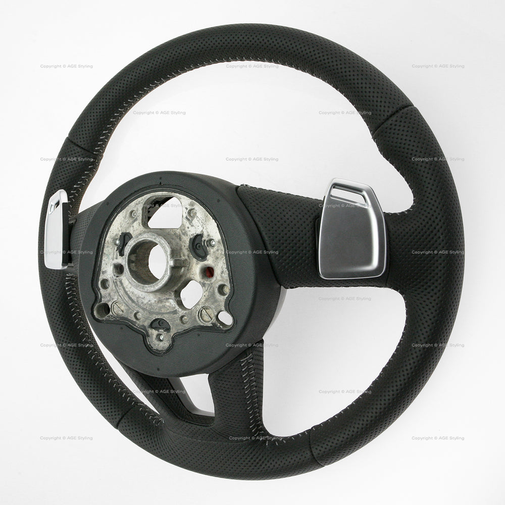 18-22 Audi RS5 Punched Leather Heated Steering Wheel # 8W0-419-091-FD-NOQ