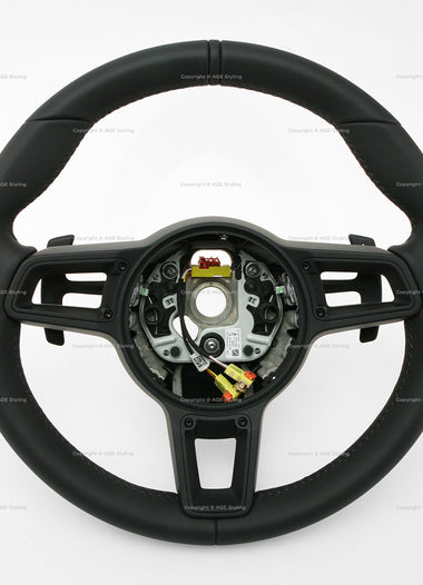 20-25 Porsche Cayman Boxster Spyder Steering Wheel # 9GT-419-091-BM-A34, 9GT 419 091 BM A34, 9GT419091BMA34