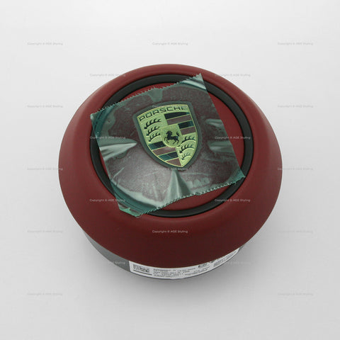 20-25 Porsche 911 Driver Airbag Bordeaux Red Leather # 992-880-201-R-TRS
