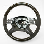 12-16 Mercedes-Benz GL350 GL450 GL550 ML350 ML550 Brown Eucalyptus Wood Steering Wheel # 166-460-15-03-8P18