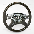 12-16 Mercedes-Benz GL350 GL450 GL550 ML350 ML550 Brown Eucalyptus Wood Steering Wheel # 166-460-15-03-8P18