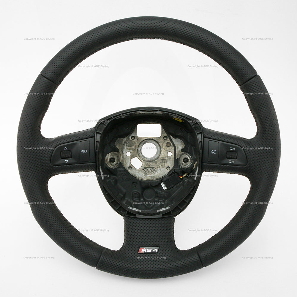 Audi RS4 Steering Wheel with Multimedia Controls # 8E0-419-091-EC-8UD, 8E0 419 091 EC 8UD, 8E0419091EC8UD, 8E0-419-091-DA-8UD, 8E0 419 091 DA 8UD, 8E0419091DA8UD