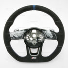22-25 Audi RS3 Flat Bottom Suede Steering Wheel Blue Top # 82A-419-091-AT-BAV