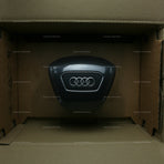 19-25 Audi A6 A7 A8 Driver Airbag Black Leather # 4N0-880-201-L-1KT
