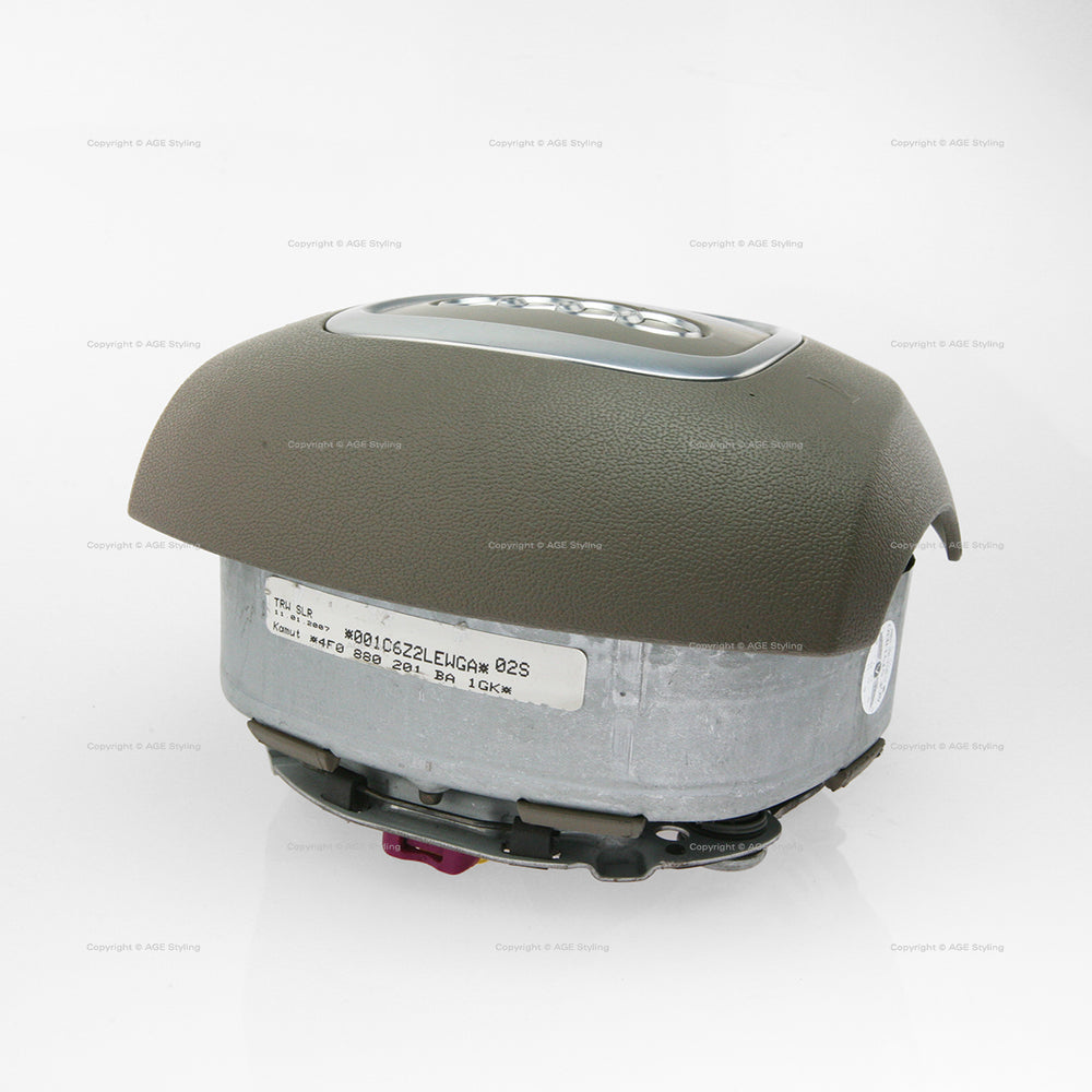 06-11 Audi A6 S6 Driver Airbag Kamut Beige # 4F0-880-201-BA-1GK