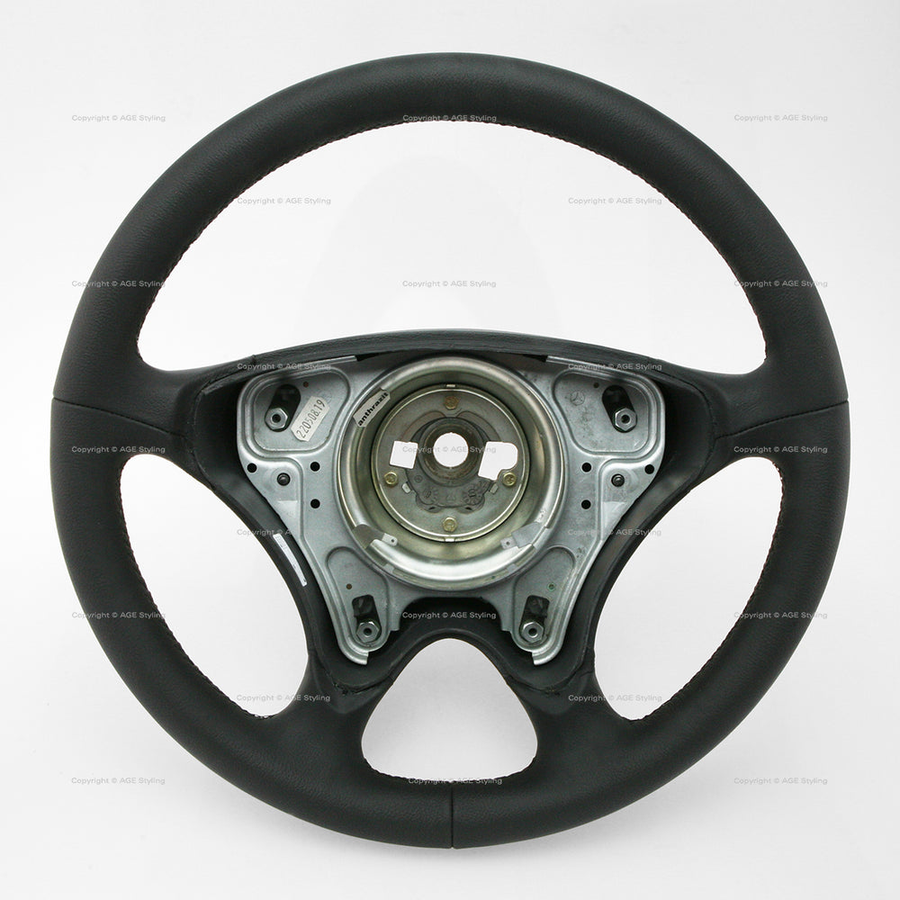 98-04 Mercedes-Benz SLK230 SLK320 Steering Wheel Black Leather # 170-460-22-03-9C29, A-170-460-22-03-9C29, 17046022039C29