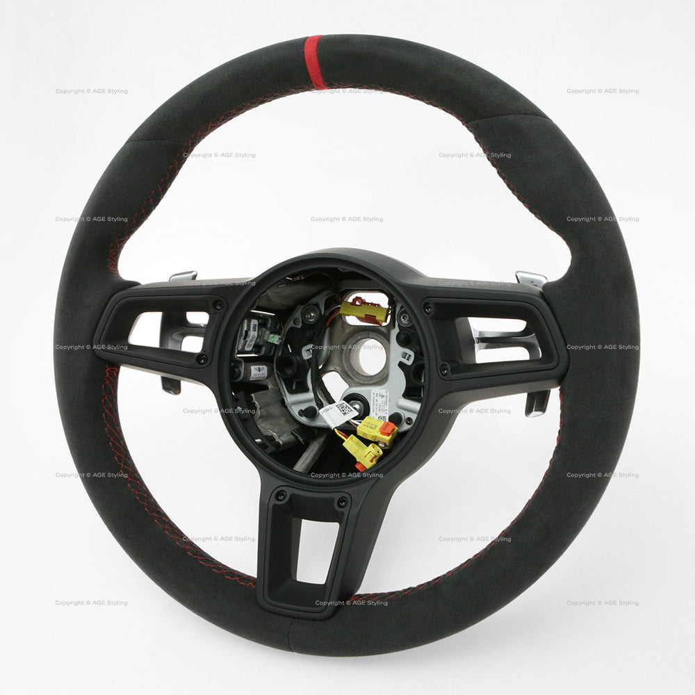 17-19 Porsche GT2 GT3 RS Suede Alcantara Steering Wheel 9P1-419-091-GD-RBV