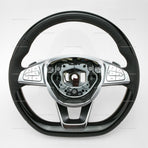 14-17 Mercedes-Benz S550 S600 S63 S65 Piano Black Steering Wheel # 002-460-67-03-9E38