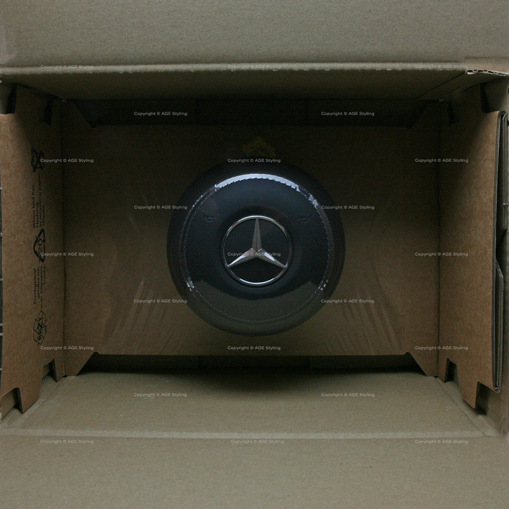 18-20 Mercedes-Benz S450 S560 S560e S63 S65 AMG Fahrerairbag Schwarzes Leder # 000-860-31-02-7J20