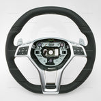 12-18 Mercedes-Benz E550 E63 C63 AMG Flat Bottom Steering Wheel # 172-460-51-03-9E38