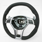 12-18 Mercedes-Benz E550 E63 C63 AMG Flat Bottom Steering Wheel # 172-460-51-03-9E38