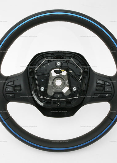 14-20 BMW I3 Steering Wheel w Multimedia Controls # 32-30-6-867-717, 32 30 6 867 717, 32306867717