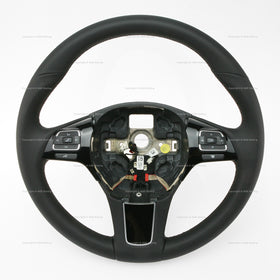 11-16 Volkswagen Touareg Multimedia Heated Steering Wheel Black # 7P6-419-091-G-NGB, 7P6 419 091 G NGB, 7P6419091GNGB